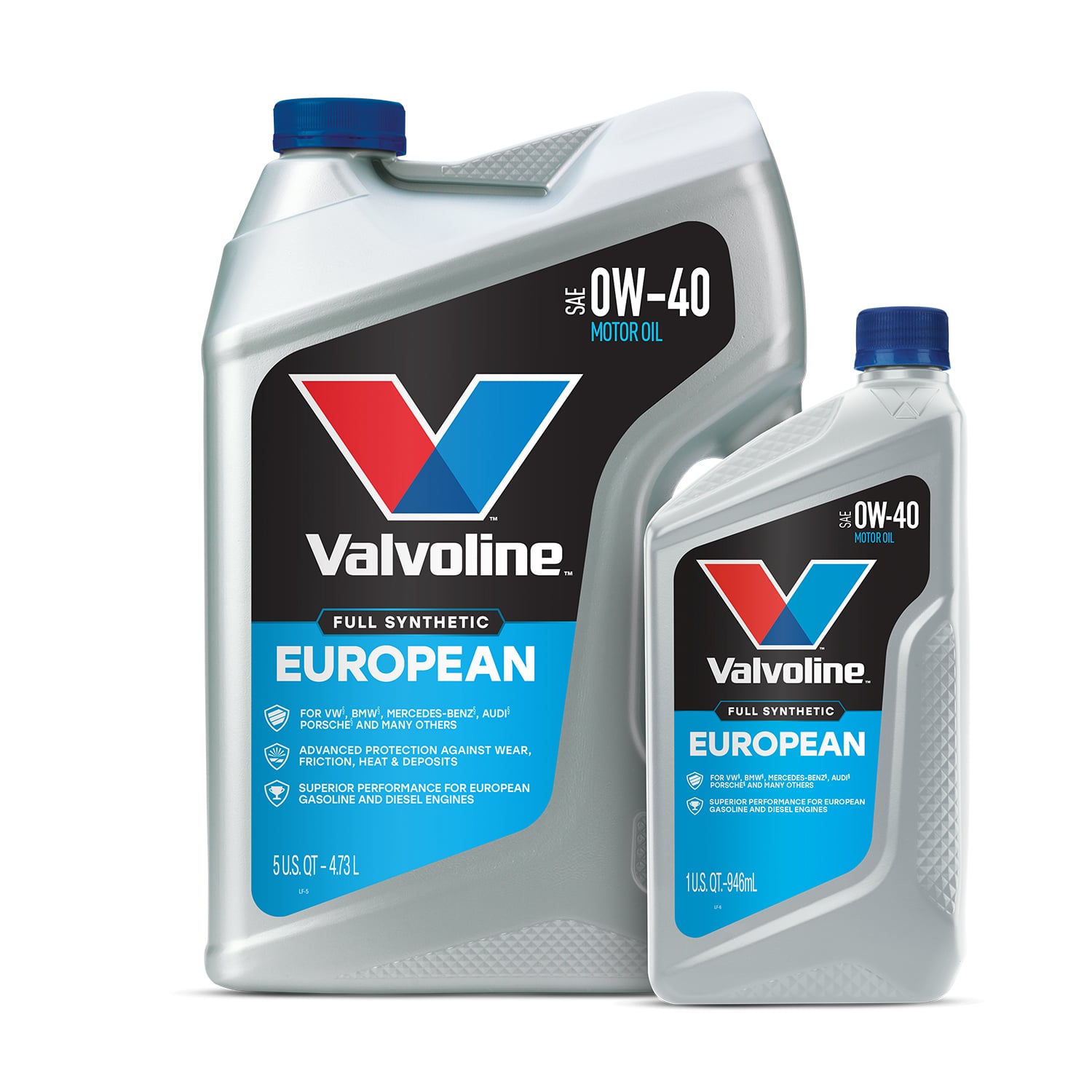 European Vehicle Full Synthetic SAE 0W-40 Motor Oil - Valvoline